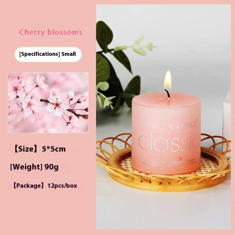 Relaxing Aromatherapy Candle – Cylindrical Color Candle for Home, Gifts & Stress Relief