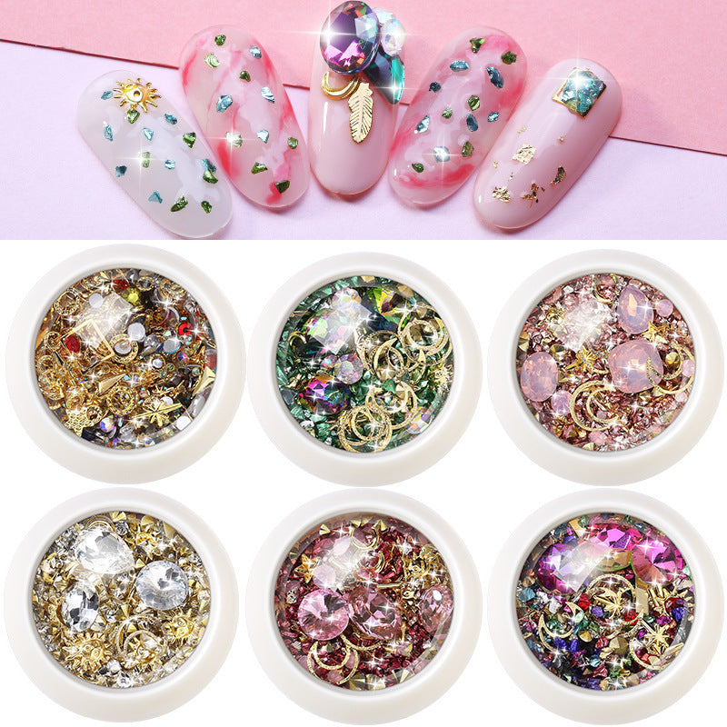 Sparkly Nail Diamonds Rivets – 3D Nail Art Jewelry for Acrylic & Gel Nails