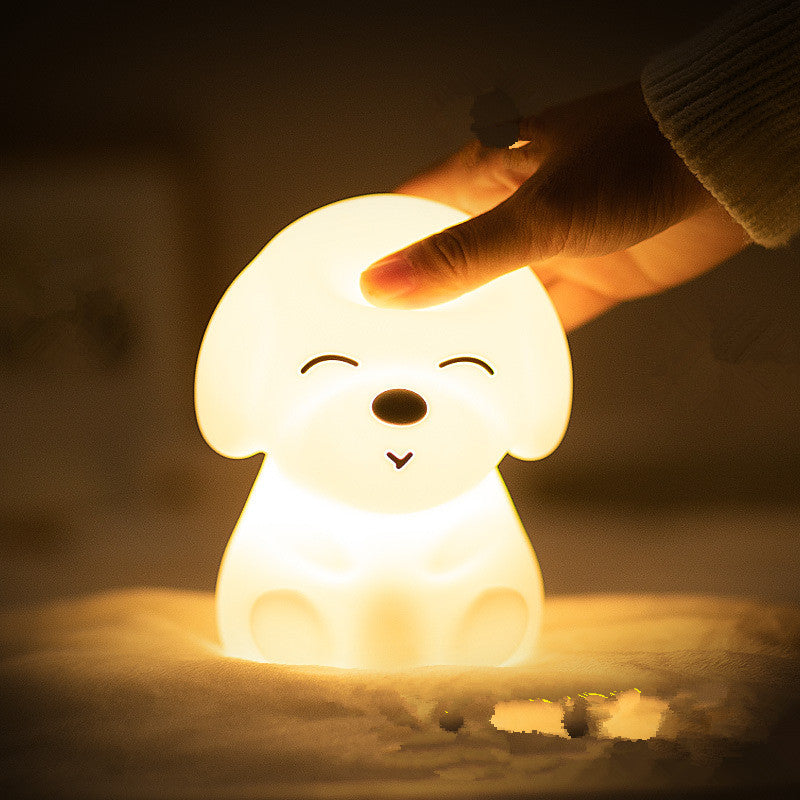Soft Silicone Puppy Night Light – LED Baby Lamp for Kids Bedroom & Sleep Aid