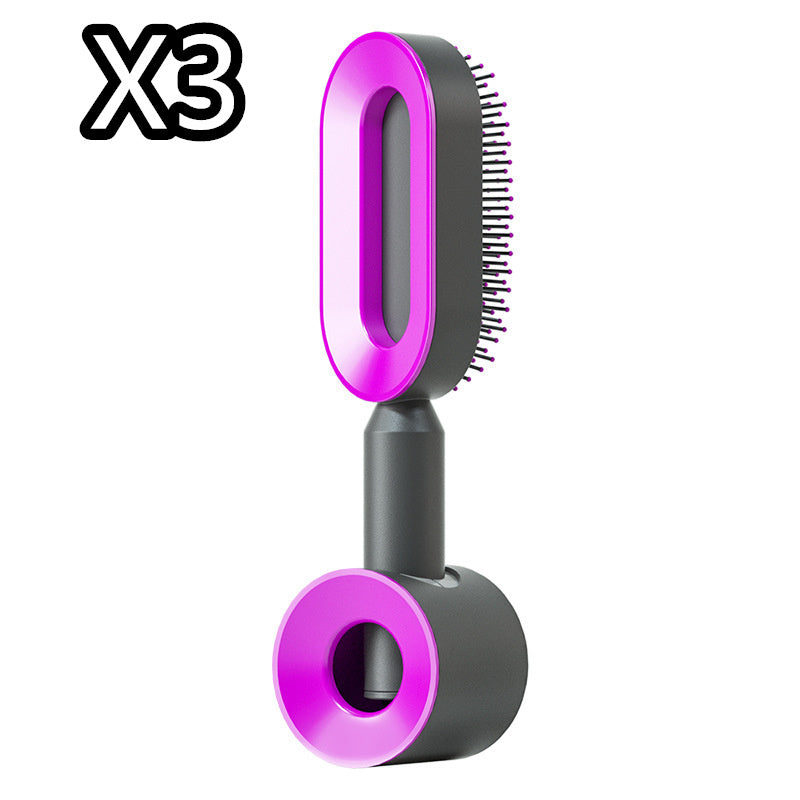 Self-Cleaning Hair Brush – Detangling & Smoothing with One-Click Hair Removal