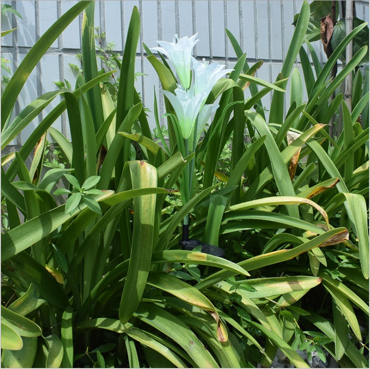 Solar Patio & Garden Lights – Colorful LED Lily Fairy Lights