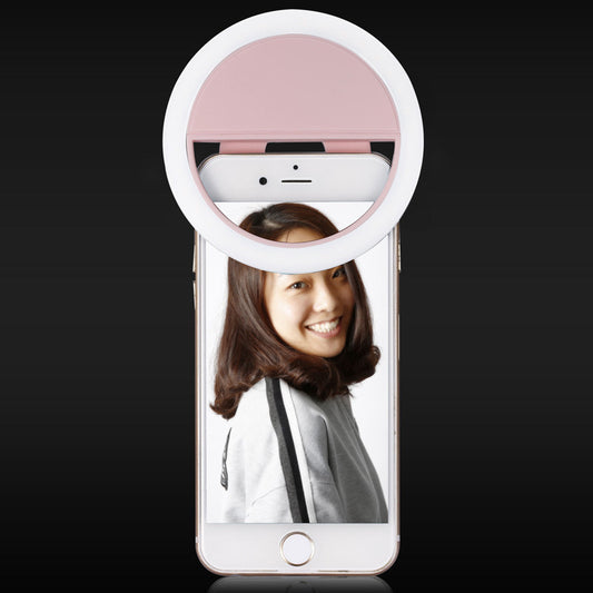 RK12 LED Selfie Ring Light – USB Rechargeable Clip-On Phone Light
