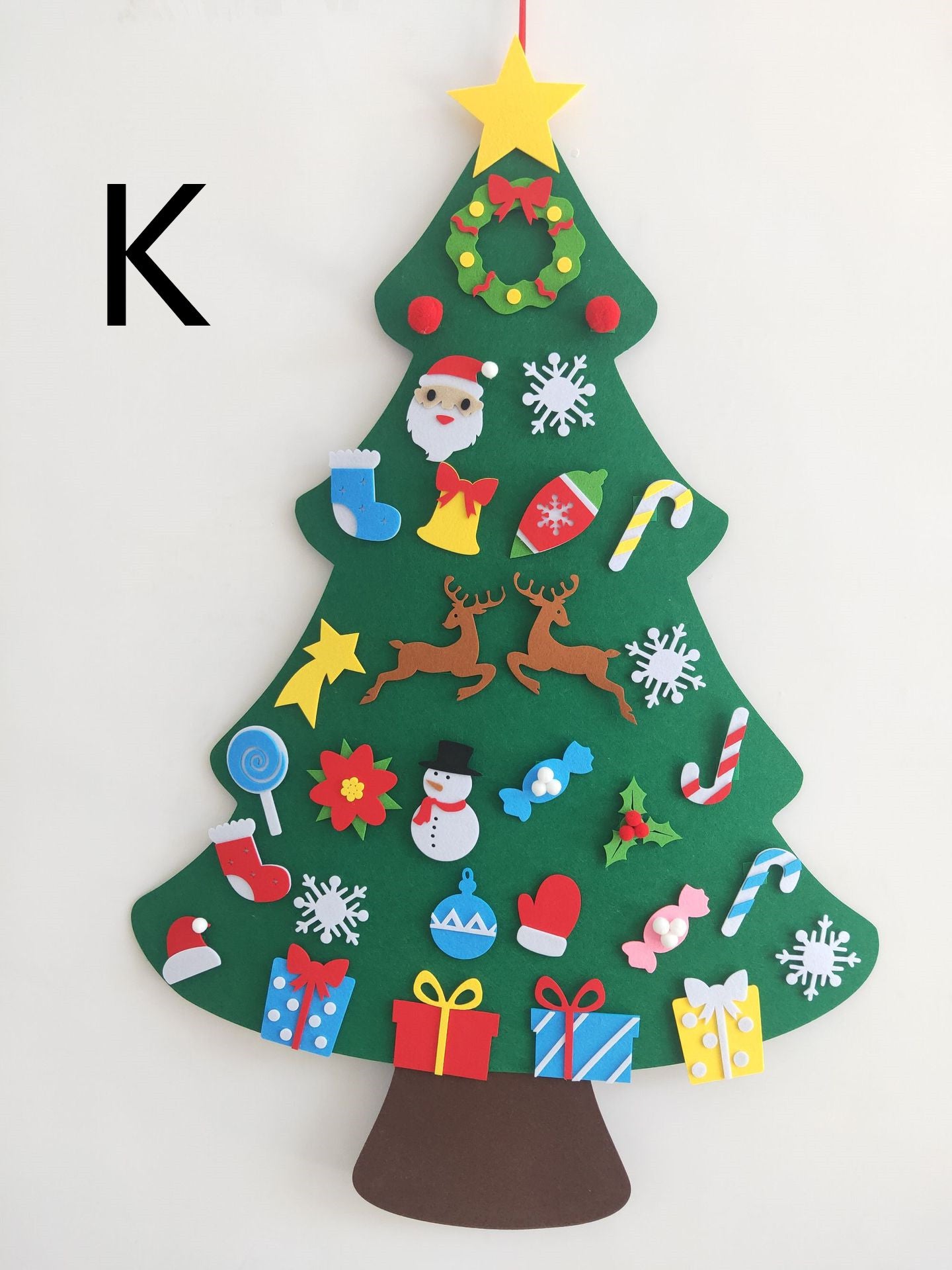 Educational Felt Christmas Tree Set – 3D DIY Holiday Decor for Children