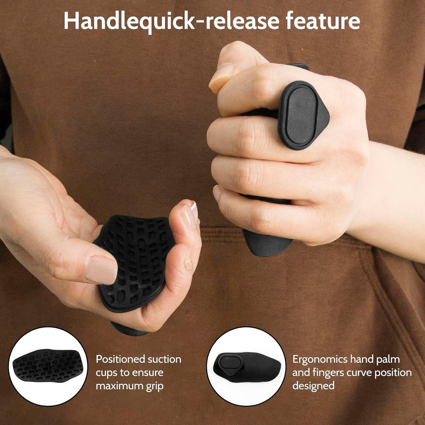 Anti-Slip Grip Strengthener – No Sweat Finger Trainer for Gym, Forearm & Dumbbell Strength Training