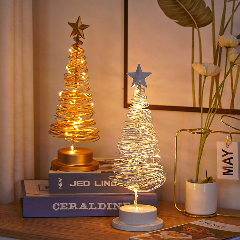 Spiral Christmas Tree Lamp – Add Warm Holiday Glow