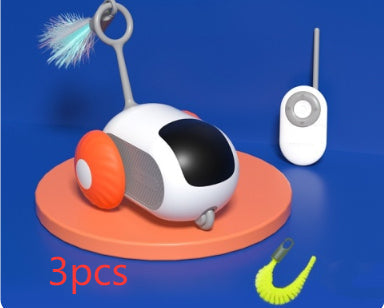 Interactive Cat Car Toy USB Rechargeable | Smart Remote Control Chasing Pet Toy