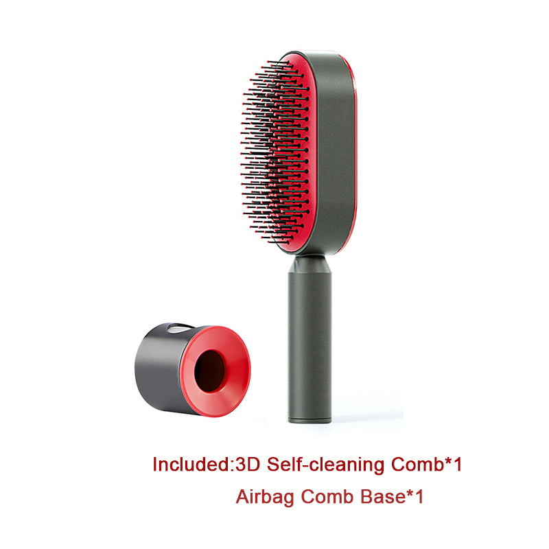 Self-Cleaning Hair Brush – Detangling & Smoothing with One-Click Hair Removal