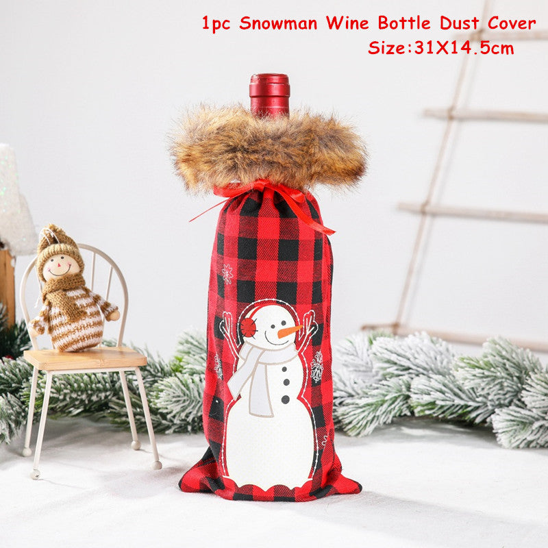 Christmas Wine Bottle Covers for Holiday Cheer