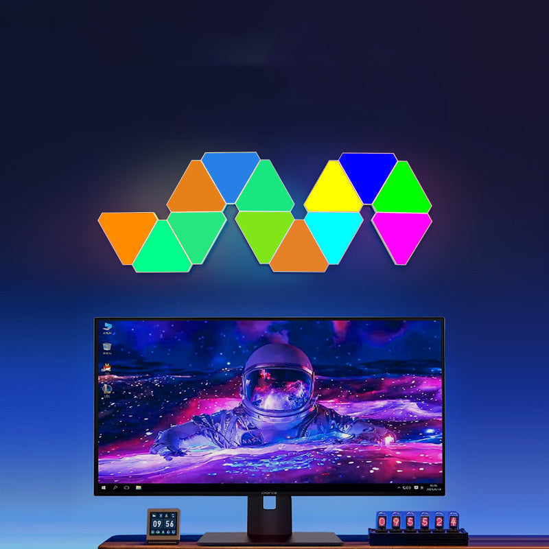Triangle LED Wall Lights RGB – Smart Modular Ambient Light Panels for TV Background & Gaming Setup