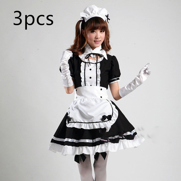 Anime Maid Cosplay Costume – Black & White Sexy Outfit for Halloween & Parties