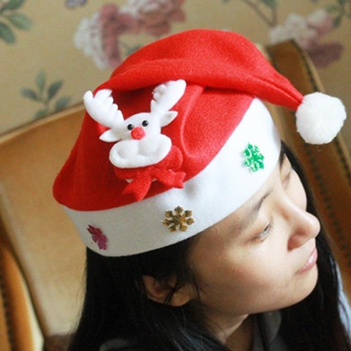 Holiday Christmas LED Hat – Cartoon Non-Woven Glow Headwear