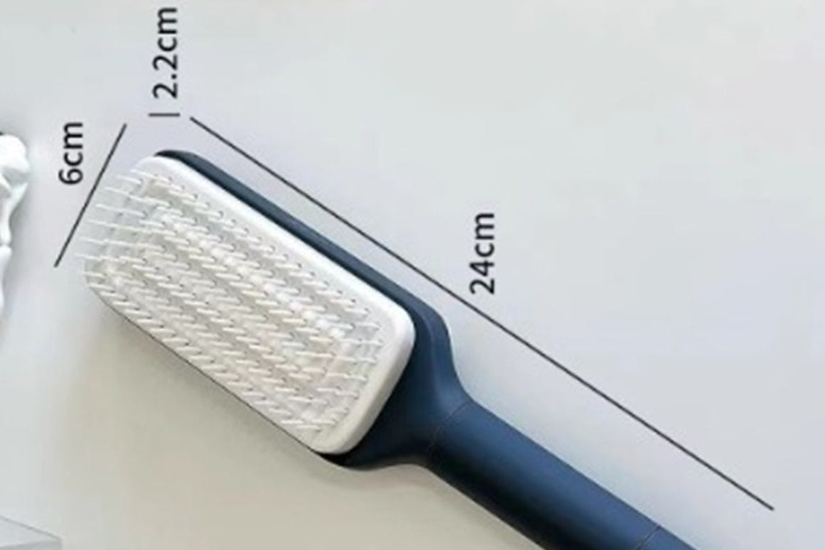 4-in-1 Self Cleaning Hair Brush | Anti-Static Detangling Scalp Massage Comb