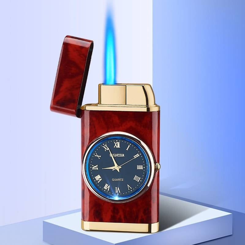 Electric Watch Lighter Men – Windproof Blue Flame Creative Wrist Watch Lighter Gift