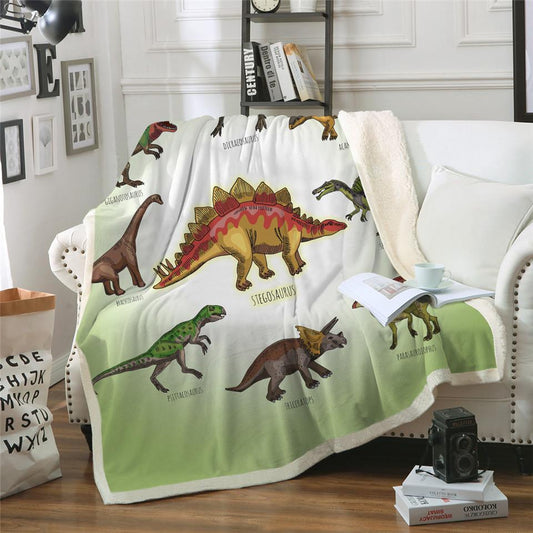 Cozy Kids Dinosaur Blanket – Lightweight Soft Throw
