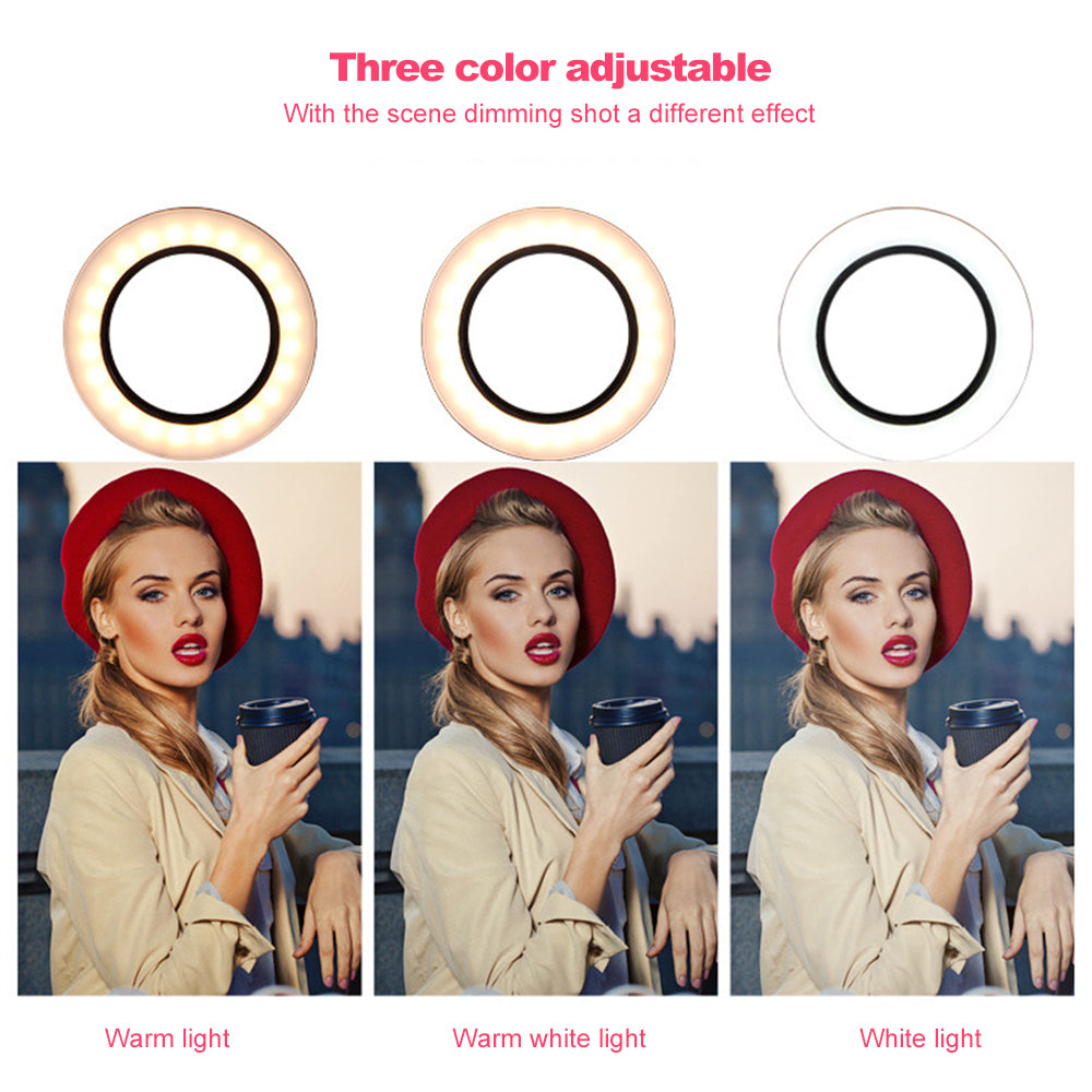 USB LED Ring Light – Portable Selfie Light for Makeup, Photography & Video Content