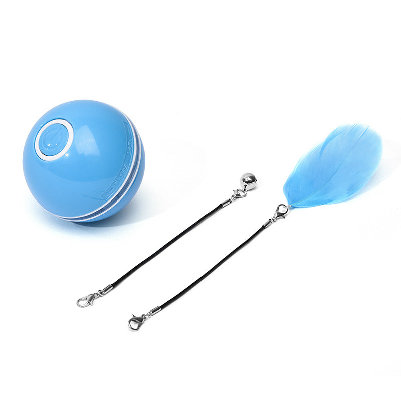 Interactive Rolling Cat Toy Ball – LED Laser Pet Toy for Endless Play & Exercise