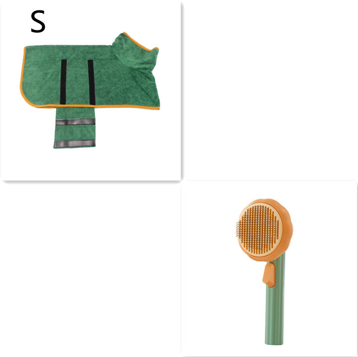 Pet Grooming Comb – Steel Wire Hair Removal Brush for Cats & Dogs
