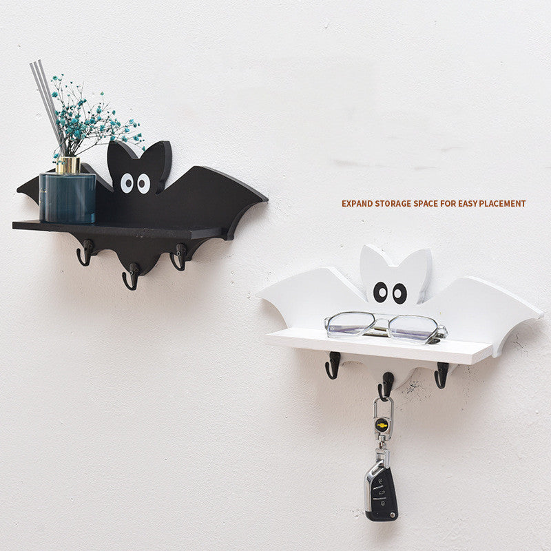Wooden Wall Shelf – Cartoon Floating Shelf for Home Decor
