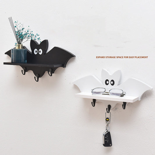 Wooden Wall Shelf – Cartoon Floating Shelf for Home Decor