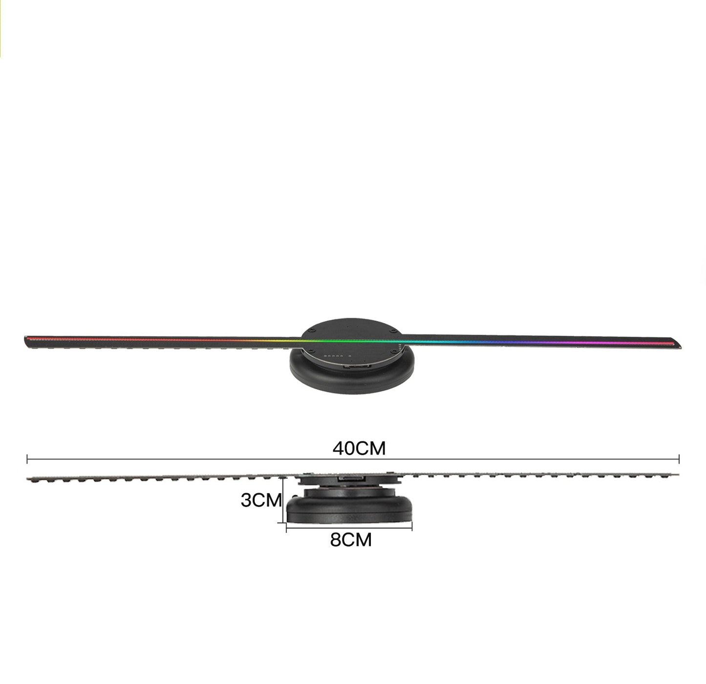Holographic 3D LED Fan Projector – DIY Floating Display for Store, Party & Advertising