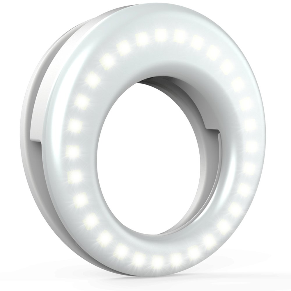 Rechargeable LED Selfie Ring Light – Phone Clip Light for TikTok, YouTube, Vlogging & Photography