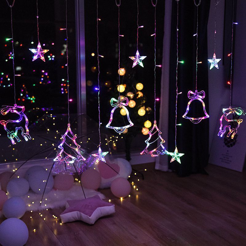Holiday Christmas Pendant LED Night Light – Elegant Festive Hanging Decor Lamp