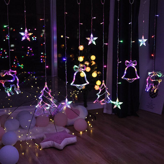 Holiday Christmas Pendant LED Night Light – Elegant Festive Hanging Decor Lamp