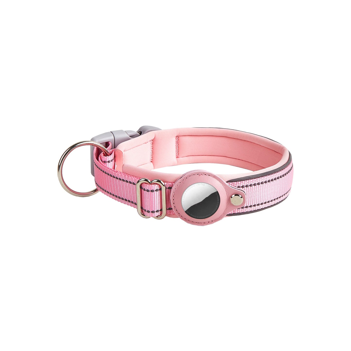 Pet AirTag Holder Collar Leather – Anti-Lost GPS Tracker for Dogs & Cats