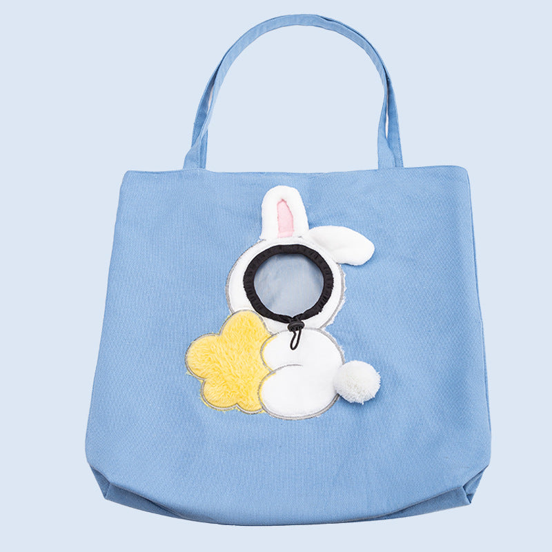 Little Bee Style Pet Travel Carrier Bag – Breathable Soft Portable Handbag for Cats & Small Dogs