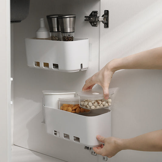Retractable Kitchen Storage Rack Organizer – Space Saving Drawer System for Cabinet, Fridge & Bath Use