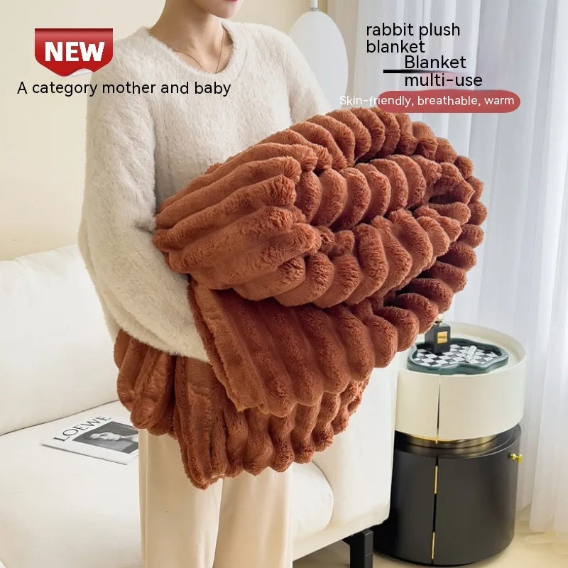 Warm Plush Blanket – Luxury Faux Fur Throw for Cozy Sleep, Sofa & Home Decor