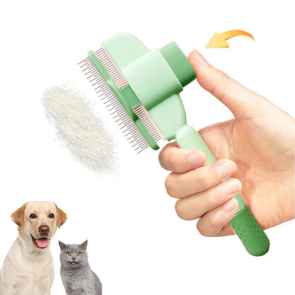 Premium Pet Grooming Comb | Easy-Clean Deshedding Tool for Dogs & Cats