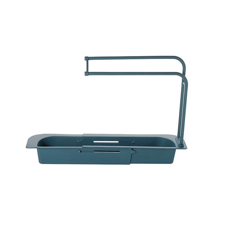 Space-Saving Sink Rack Holder – Telescopic Adjustable Kitchen Storage Organizer for Cleaning Supplies