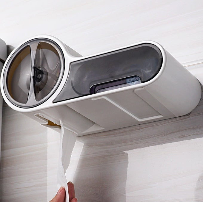 Space Saving Toilet Paper Holder Rack – Modern Bathroom Tissue Organizer Wall Mount