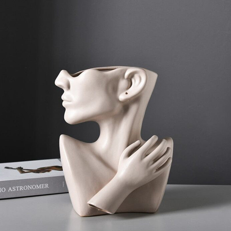 Turn Flowers into Art with Our Nordic Portrait Vase