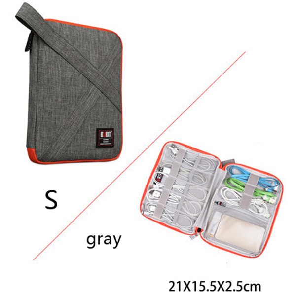 Travel Gadget Organizer Case – Cable Storage Bag for Phone Chargers & Tech Accessories