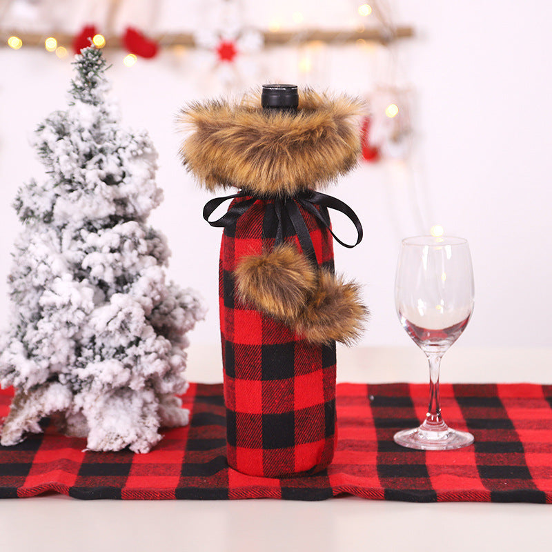 Christmas Wine Bottle Covers for Holiday Cheer