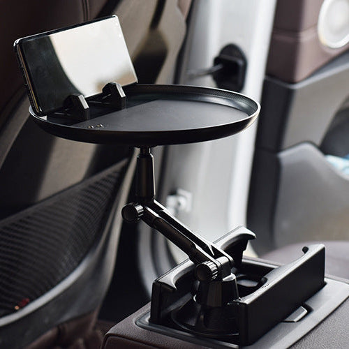 Car Cup Holder Food Tray – Adjustable Drink Organizer Table for Snacks, Coffee & Road Trips