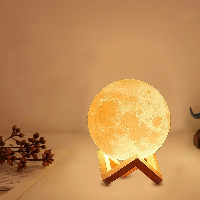 Aesthetic Moon Night Light 3D Lamp – Romantic LED Table Lamp Gift