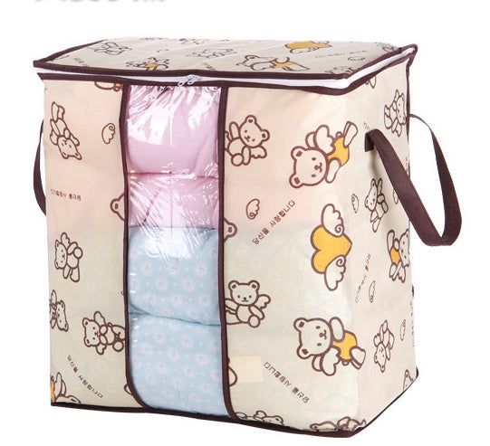 Foldable Closet Storage Box Organizer – Under Bed Clothes & Bedding Space Saver Bag