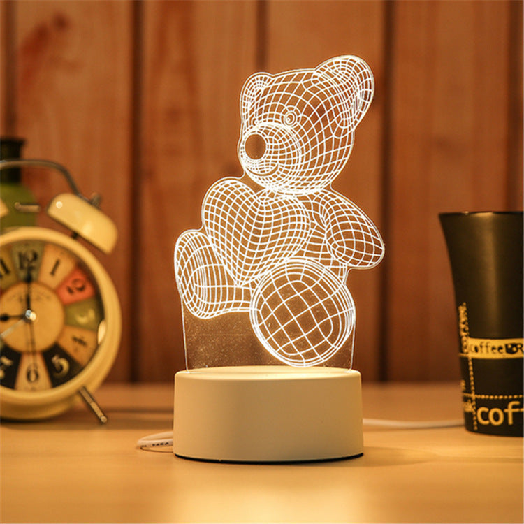 Creative Bedroom Night Light LED – Bedside Lamp for Relaxing Sleep & Home Decor