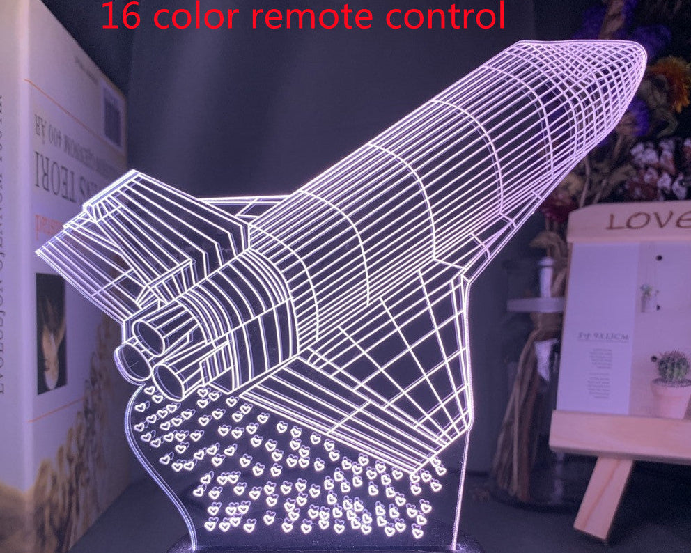 Custom Name LED Night Light – 3D Airplane Lamp for Kids Bedroom