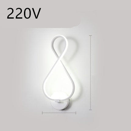 Nordic LED Wall Lamp – Minimalist Bedside Light