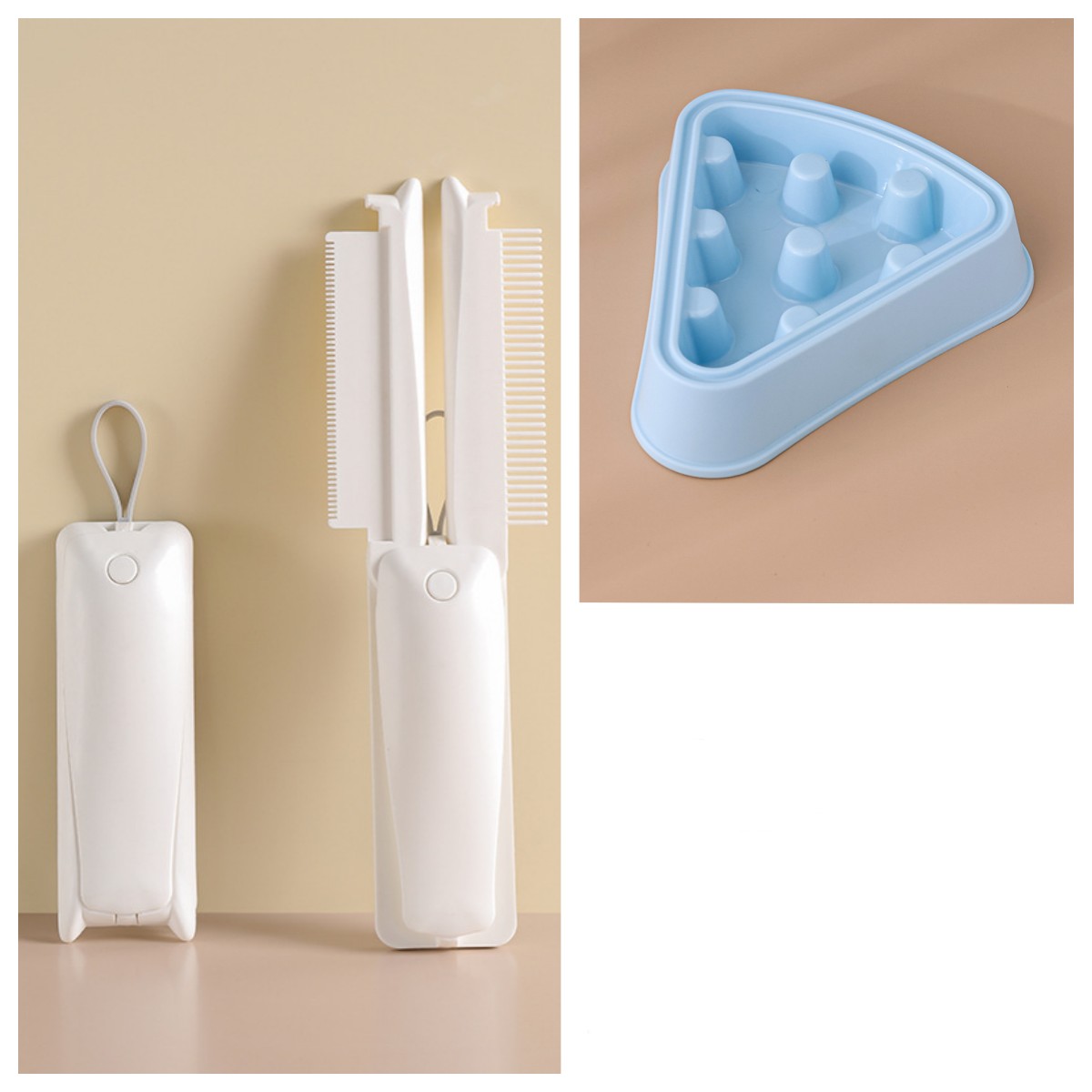 Pet Grooming Brush – Hair Removal & Massage Tool for Dogs and Cats