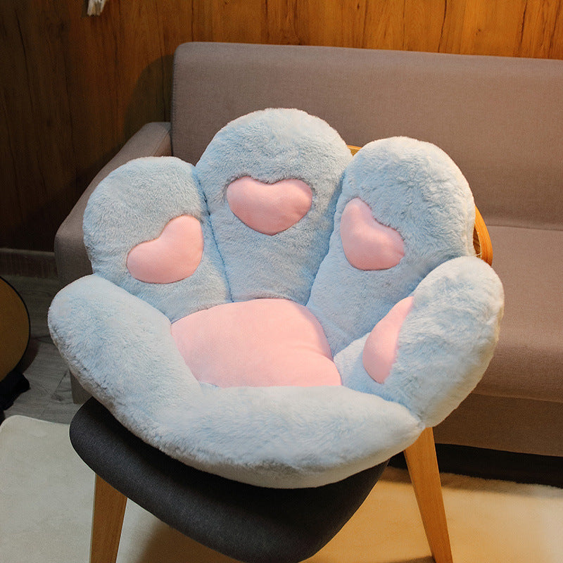 Adorable Cat Paw Back Pillow Plush Cushion – Cozy Sofa Seat Mat for Kids, Living Room, Bedroom & Floor Decor