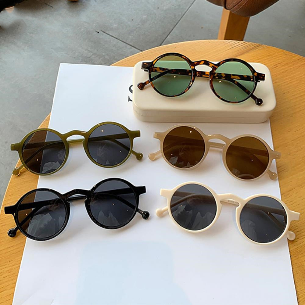 Trendy Round Sunglasses UV Protection – Small Frame Vintage Style Glasses