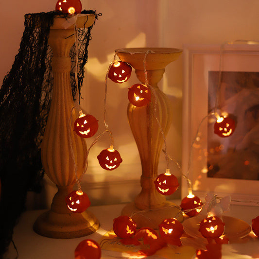 Halloween Festival LED Fairy Lights String – Ghost Pumpkin Decorative Lights for Party Setup