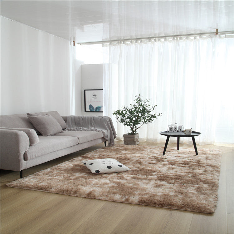 Aesthetic Tie-Dye Rug Carpet – Gradient Soft Floor Mat for Bedroom & Living Room Decor