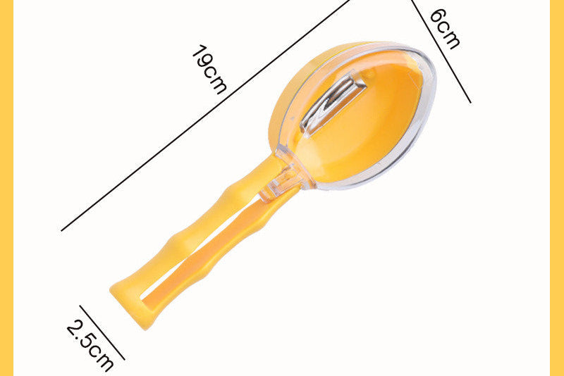 All-in-One Kitchen Peeler – Fruit, Potato & Veggie Peeling Tool with Safety Lid