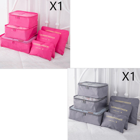 Travel Clothes Organizer Bags Set – 6PCS Packing Cubes for Luggage & Efficient Packing System